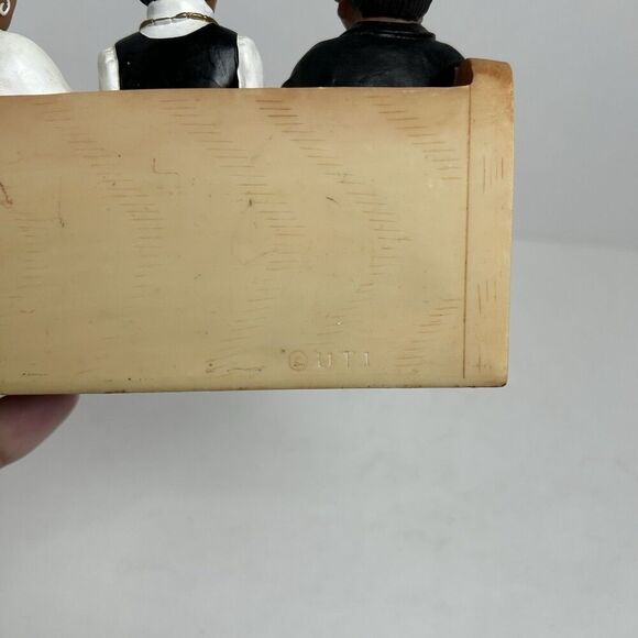 UTI Church Ladies in Church Pew Resin Figurines in Simulated Wood Church Pew - Picture 6 of 6